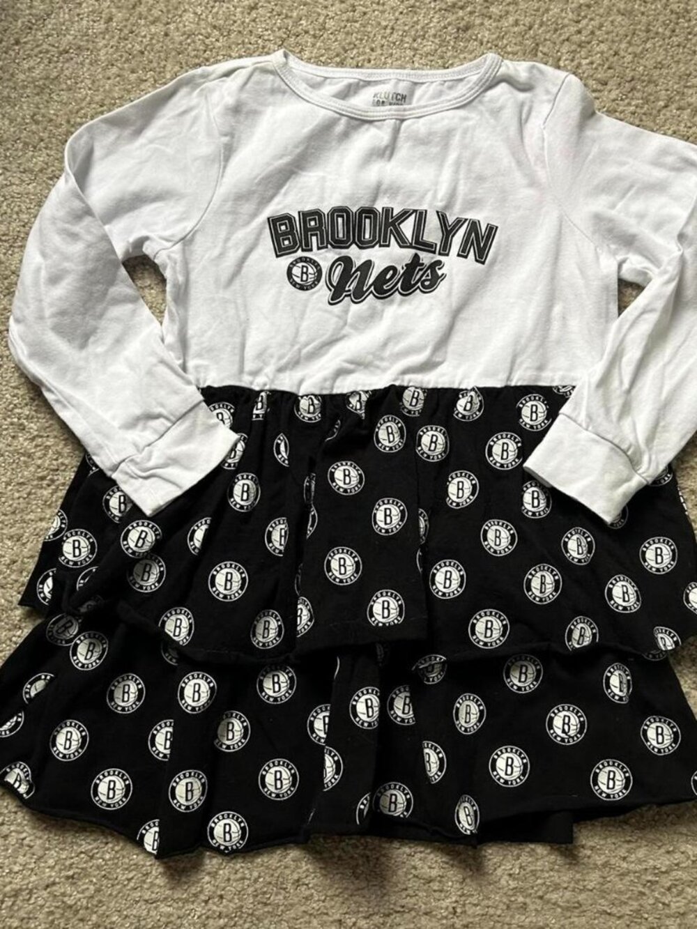 Brooklyn Nets Black and White Kids Dress sz 4t
